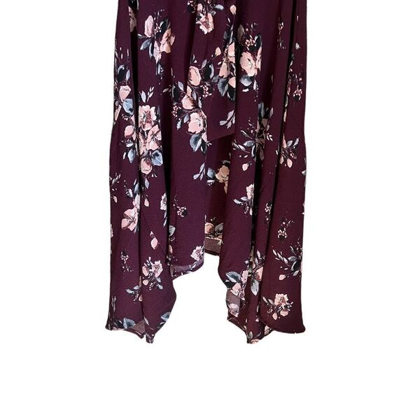 Elle floral tie fit and flare handkerchief dress - Picture 7 of 11